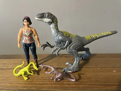 Buy Jurassic World Camp Cretaceous Sammy & Velicraptor Action Figure Set Mattel • 29.99£