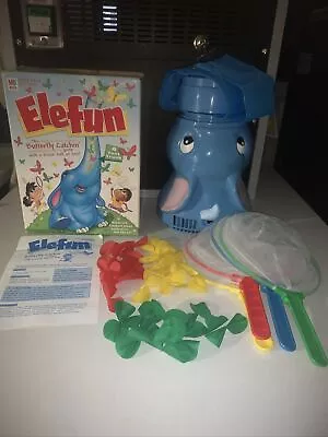 Buy ELEFUN Butterfly Catching Game Milton Bradley MB Hasbro 2002 Works 4 Ft Trunk • 27.31£