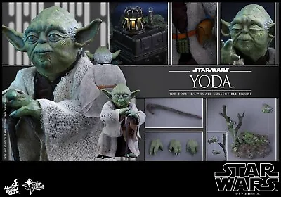Buy NEW Hot Toys MMS369 1/6 Star Wars  The Empire Strikes Back Master Yoda Figure • 399£