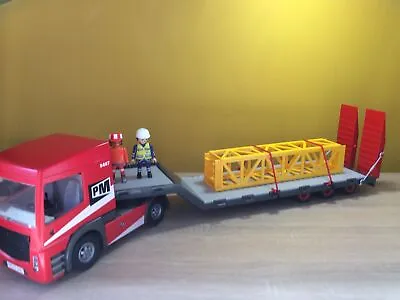 Buy Playmobil Flatbed Truck With Crane Extension. 5467, Preowned • 45£