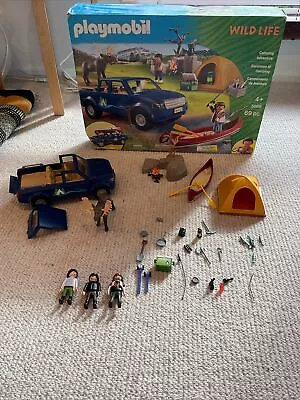 Buy Playmobil Wildlife Camping Adventure Playset 5669 Used Car & Figures • 15£