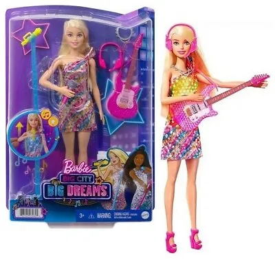 Buy Mattel Barbie Big City Big Dreams Gyj23 Malibu With Light And Sound • 28.68£