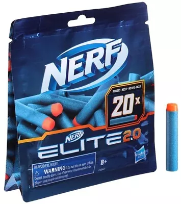 Buy Nerf Elite 2.0 20-Dart Refill Pack, Nerf Gun Soft Dart Bullets, For All Products • 4.99£