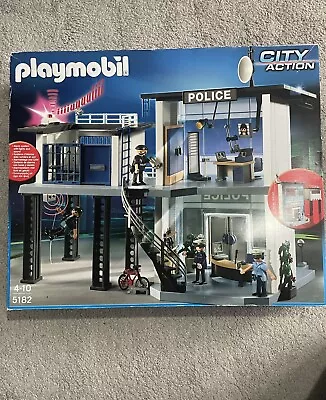 Buy Playmobil 5182 Police Station + 9236 City Action Van +6923 Police Bike • 45£