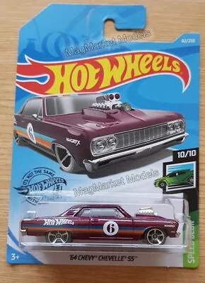 Buy Hot Wheels · '64 Chevy Chevelle Ss · Maroon · Fyf40 · Long Card · Brand New  • 5£
