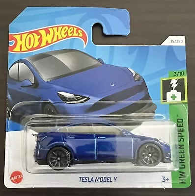 Buy Hot Wheels Tesla Model Y Blue 1:64 • 3.99£