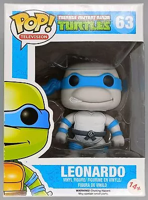 Buy #63 Leonardo (Grayscale) TMNT Damaged Box Funko POP With Protector • 22.49£