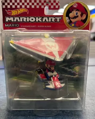 Buy Hot Wheels Mario Kart 1:64 Die Cast Mario Standard Kart + Super Glider • 15£