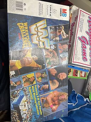 Buy Hasbro WWF THE BIG CHALLENGE Game MB 1991 Hulkmania SEALED MISB • 150£