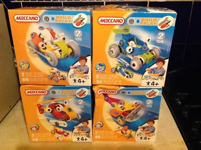 Buy Meccano Build And Play Sets - Each Set Makes 2 Different Toys. New • 10.99£