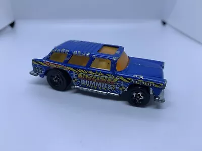 Buy Hot Wheels - Classic ‘55 Chevy Nomad Blue Crash Test - Diecast - 1:64 - USED • 2.50£