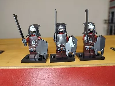 Buy Lego Lord Of The Rings - Uruk-Hai Minifigure - Sword, Armour, Shield X3  • 4.20£