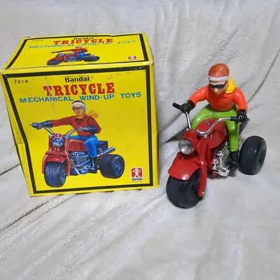 Buy Tricycle Tin Soft Vinyl Spring Toy Bandai W/BOX F/S FEDEX • 257.19£