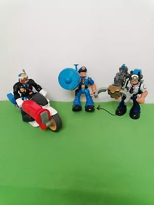 Buy Fisher Price Rescue Heroes  Police Bundle(3)Jake Justice, Cpt Cuffs,Sgt Siren • 19.99£