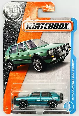 Buy Matchbox Mattel 4/125 '90 Volkswagen Golf Countryman In Cyan Blue, Moc! • 8£