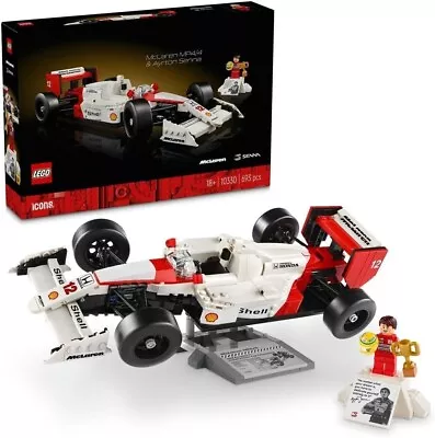 Buy LEGO Icons 10330 McLaren MP4/4 With Ayrton Senna Vehicle Set 693pcs NEW • 60£