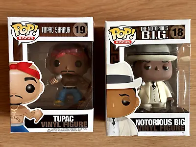 Buy Funko Pop - Rocks - #19 Tupac & #18 Notorious BIG Vaulted RARE Original • 750£