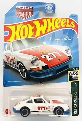 Buy Mattel Hot Wheels 9/10  Retro Racers  '71 Porsche 911 In White, Blue Base, Moc! • 4.50£