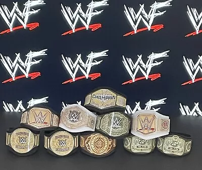 Buy 10 X Custom WWF WWE NXT Title Belts For Hasbro Mattel Retro Wrestling Figures • 8.99£