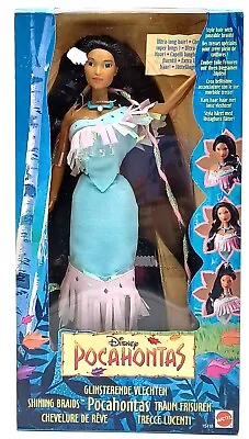 Buy 1995 Disney Pocahontas Shining Braids Ultra Long Hair Doll / Mattel 15416, NrfB • 134£