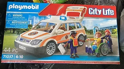 Buy Playmobil 71037 City Life Ambulance Paramedic Car 44 Piece With Lights & Sounds • 11£