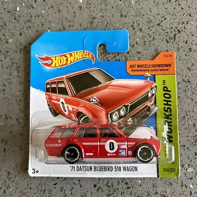 Buy Hotwheels 71 Datsun Bluebird 510 Wagon Red Short Card • 0.99£
