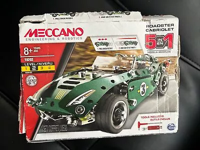 Buy Meccano Roadster Cabriolet 18202 Box Opened Contents New In Bags • 5.99£