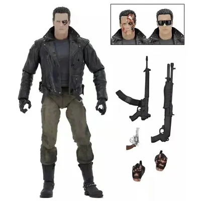 Buy NECA Terminator Ultimate T-800 Police Station Assault 7'' Action Figure Toy Gift • 29.99£