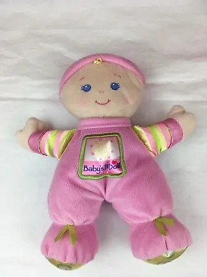 Buy BABYS MY FIRST 1st RAG DOLL PLUSH 10  DOLLY SOFT TOY BY FISHER PRICE • 10.50£