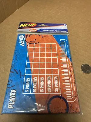 Buy 2018 Hasbro NERF SCORE CARDS FAVORS 24-ct Party Supplies Game New In Package  • 9.47£