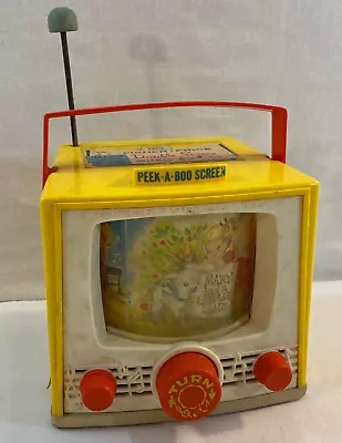Buy Vtg 1964 Fisher Price Mary Had A Little Lamb Double Screen Music TV Box WORKS! • 23.63£