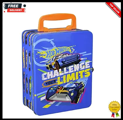 Buy Hot Wheels Cars Collecting Case Die Cast Vehicles Storage Carry Tin Holds 18 Car • 9.99£