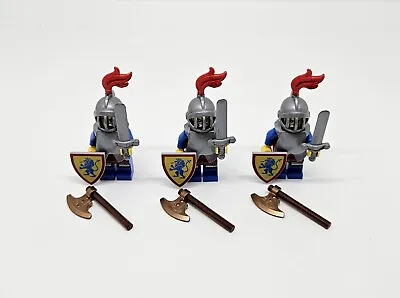 Buy Lego Lion Knight Castle Minifigure Army Copper Axe  X3 New (g7) • 29.99£