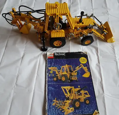 Buy LEGO TECHNIC: Pneumatic Backhoe Grader (8862) Complete With Instructions 1989 • 75£