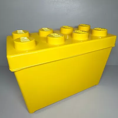Buy LEGO Yellow Storage Toy Box 14  Rectangular Classic 8 Brick Empty 2012 NO BRICKS • 13.99£