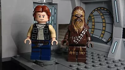 Buy Lego Star Wars Chewbacca & Han Solo Minifigure Bundle Millenium Falcon VGC • 12.99£