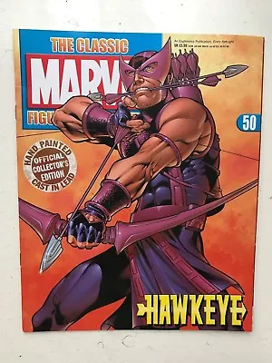 Buy Official Marvel Figure Collection Issue 50 Hawkeye Eaglemoss Magazine Only • 2.99£