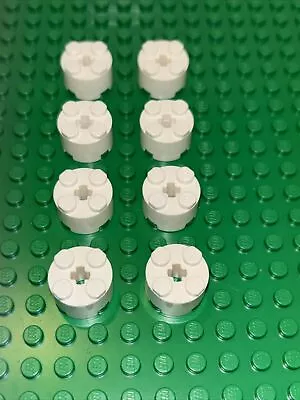 Buy Lego Brick 2x2 Round With Axle Hole In White Pack Of 8 / PN 3941 Set 10261 • 2.79£