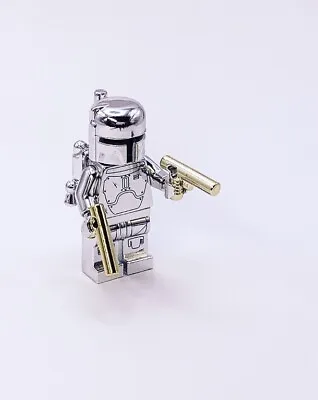 Buy Lego Chrome Silver Plated Boba Fett MiniFigure Star Wars + Guns New!! • 0.99£