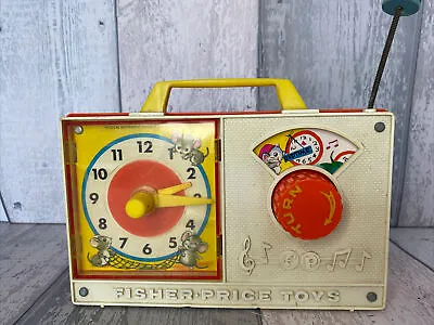 Buy Fisher Price Hickory Dickory Dock 1971 Wind Up Music Box Toy Clock Not Working • 9.99£