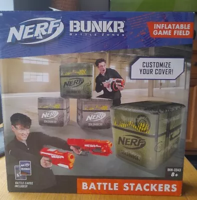 Buy Nerf Bunkr Battle Zones Inflatable Game Field Switches To Chair & Ottoman NEW • 18£