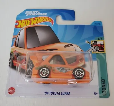 Buy Hot Wheels '94 Toyota Supra Fast & Furious Tooned 1:64 Diecast Toy Model Car  • 7.95£