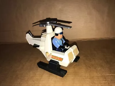 Buy Vintage Fisher Price Police Patrol Squad Husky Helicopter And Figure • 17.99£