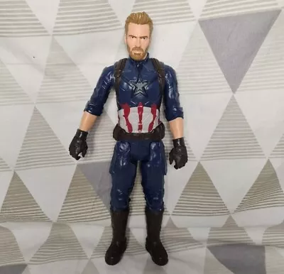 Buy Marvel Avengers Titan Hero 12  Captain America Action Figure Toy Hasbro • 4£