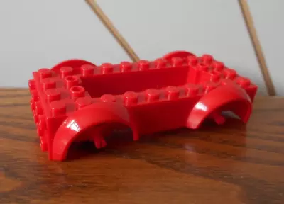 Buy CAR CHASSIS BASE WITH WHEEL ARCHES Red Vehicle Spare Part Genuine LEGO Town • 3.99£