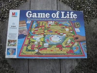 Buy Game Of Life Vintage Board Game 1984 By MB Games Complete & Good Condition • 15£
