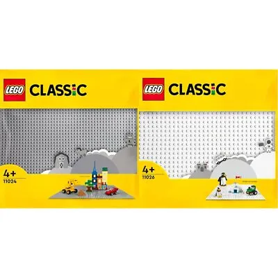 Buy LEGO 11024 Classic Grey Baseplate, 48x48 Stud Building Base, Build And Display B • 22.32£