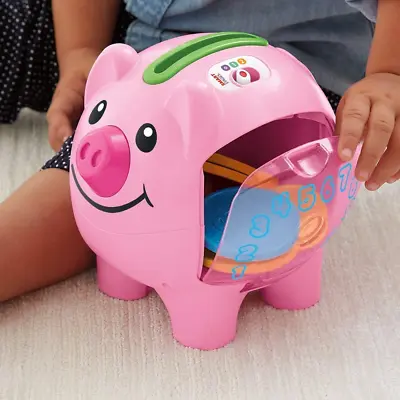 Buy Fisher-Price:Learning Piggy Bank With Songs, Music, Speech For 6Months+ Baby Toy • 32.48£