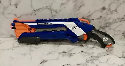 Buy NERF Gun N-strike Elite Roughcut 2 X 4 Blaster Orange + Blue With 4 Darts • 7.99£