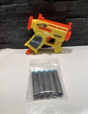 Buy Nerf Fortnite MicroShots Yellow Hand Gun Blaster With 5 Darts FA23 • 4.95£